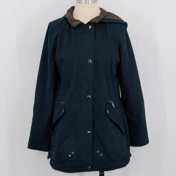 Mo-Ka Green Blue Lightweight Rain Jacket - Picture 1 of 6